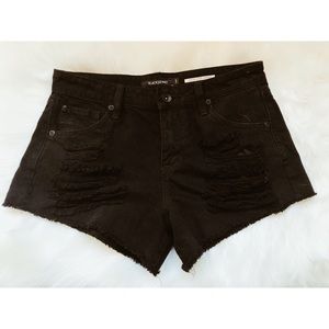 Blackheart Black High-Waisted Shorts